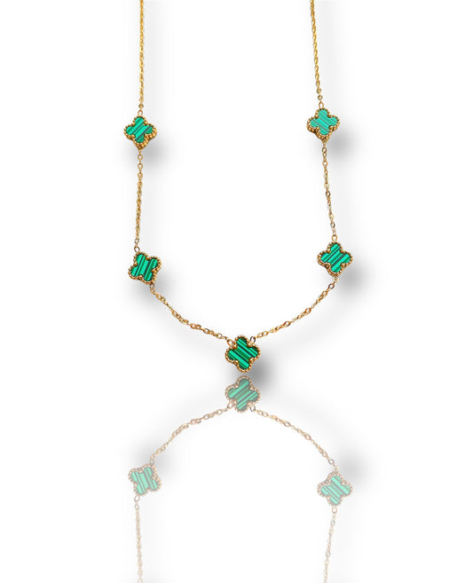 Trébol turquesa necklace